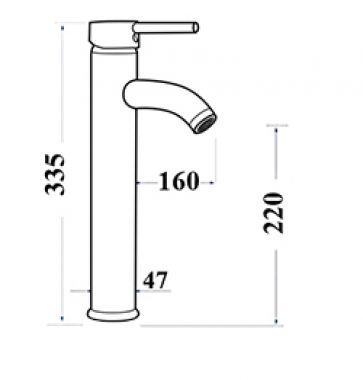 Vòi nước bằng đồng Kanly GCA20