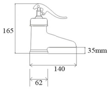 Vòi nước bằng đồng Kanly GCV04