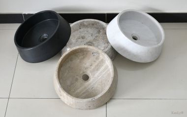 Lavabo đá nguyên khối Kanly MAR42V